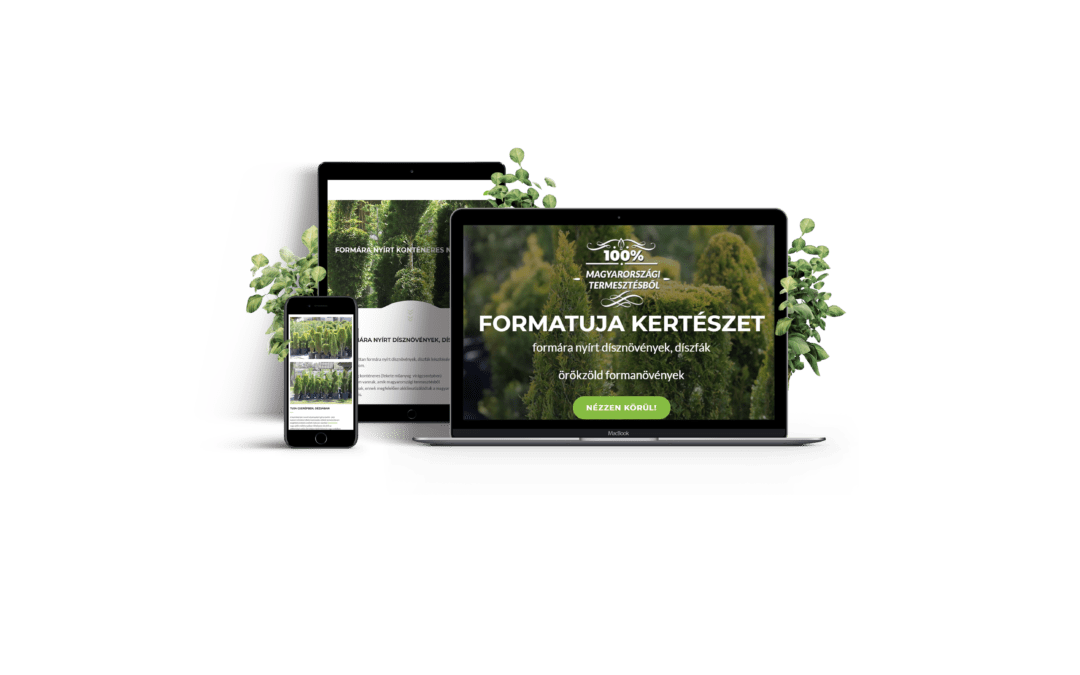 Formatuja honlap – kertészeti téma